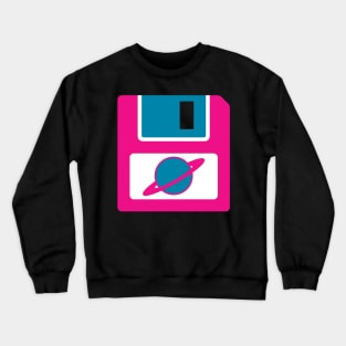 Floppy Disk - Hot Pink Crewneck Sweatshirt
